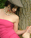Sexy teen in a dress from Ariel Rebel 
