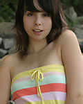 Sexy teen poses on the rocks from Ariel Rebel 