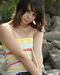 Sexy teen poses on the rocks from Ariel Rebel 