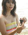 Sexy teen poses on the rocks from Ariel Rebel 