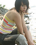 Sexy teen poses on the rocks from Ariel Rebel 